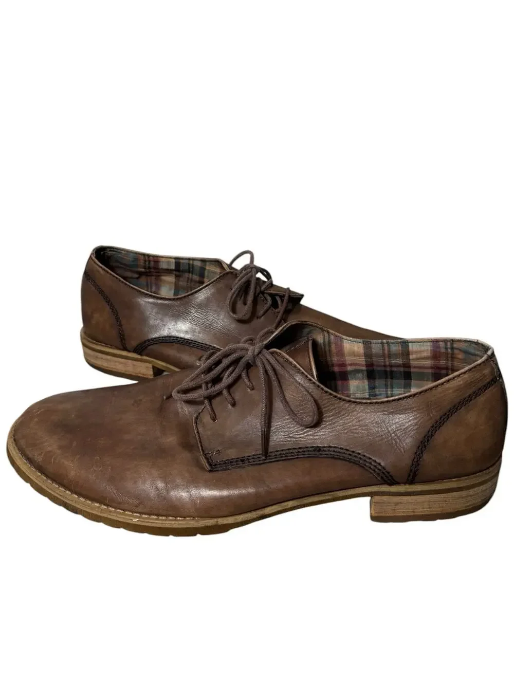 Bed Stu Carson Men’s 12 Distressed Leather Lace up Academia Rustic Artisan Folk